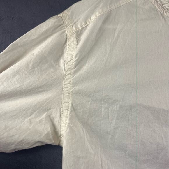 Free Assembly Women's Small Shirt Button Down Ruffle Collar Presidential England - Picture 6 of 9